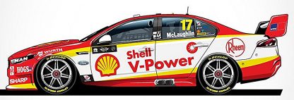 -Shell V-Power Racing Team Ford FGX Falcon - 2018 Virgin Australia Supercars Championship Season - #17 Scott McLaughlin
