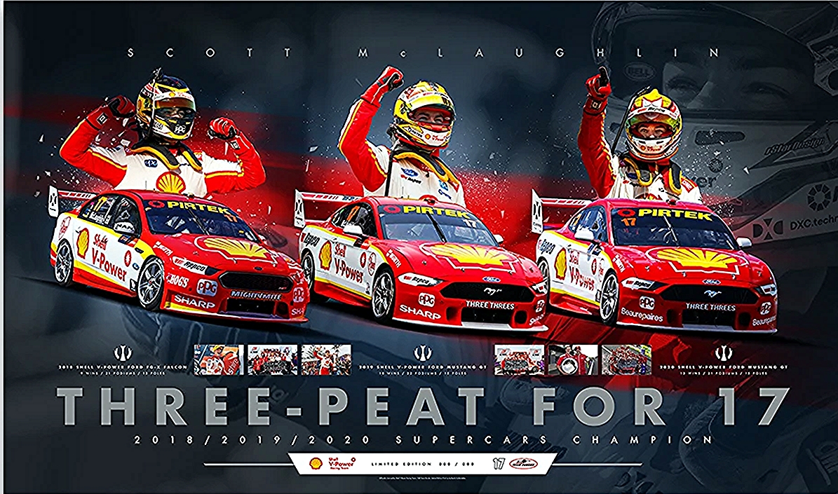 Shell V-Power Racing Team Scott McLaughlin Three-Peat For 17 Limited Edition Print