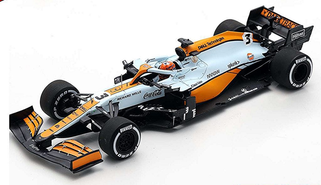 Daniel Ricciardo P3 Monaco 2021 McLaren MCL35D Minichamps 1/18 - Collection