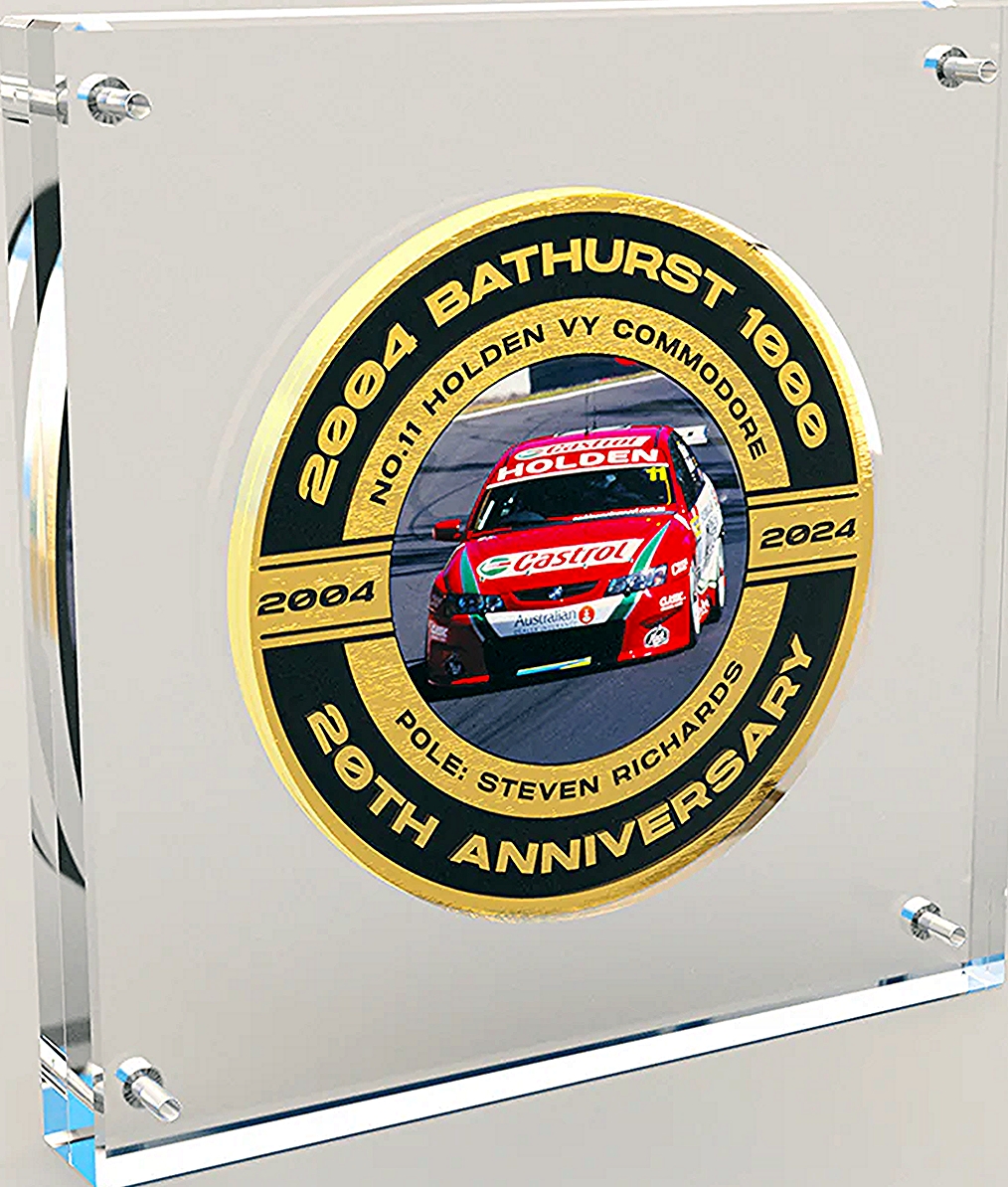 2004 Bathurst 1000 Pole Position 20th Anniversary Collector Medallion