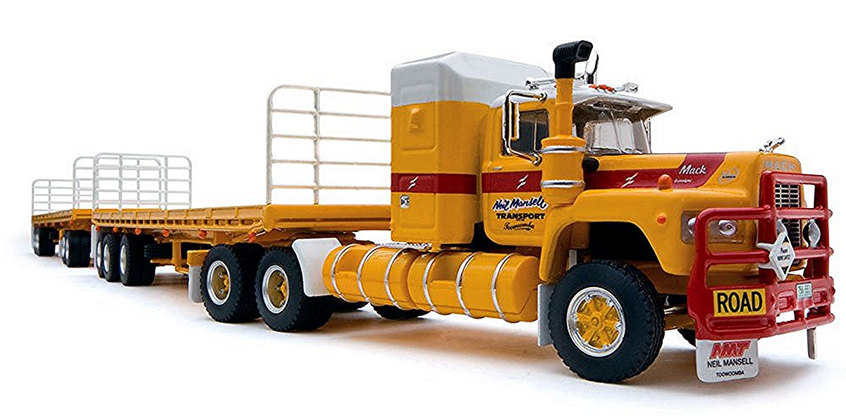 Neil Mansell Freight Road Train, Prime Mover, 2 trailers and Dolly
