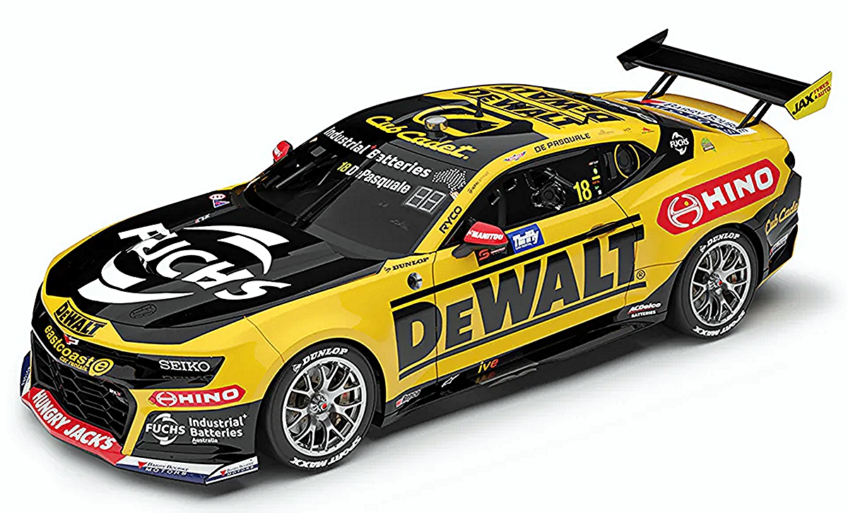 DEWALT Racing #18 Chevrolet Camaro ZL1 2025 Repco Supercars Championship Season Anton De Pasquale