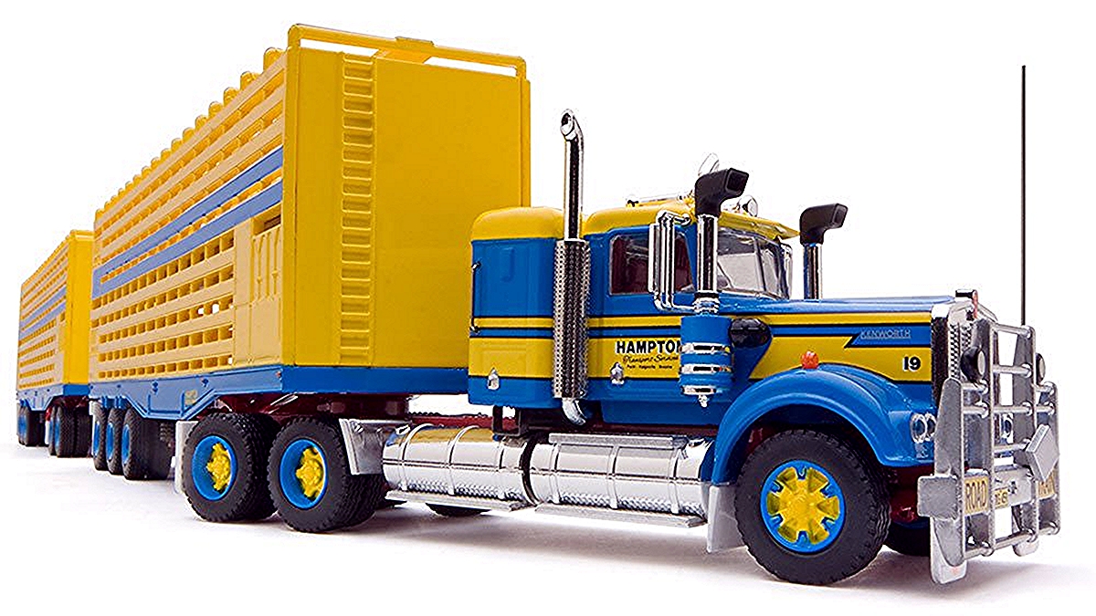 Hampton Livestock Road Train, Prime Mover, 2 trailers and Dolly