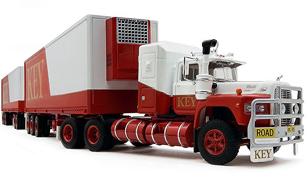 KEY Freight Road Train Prime Mover, 2 trailers and Dolly